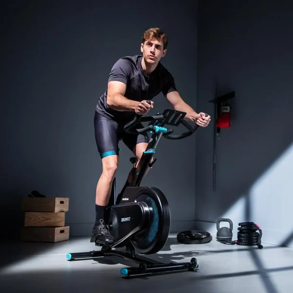 Imagen 4 Bicicleta estática DrumFit Indoor 7000 Magno con resistencia magnética. Diseño ergonómico, pantalla LCD y funcionamiento silencioso para entrenar en casa.