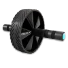 Rueda abdominal Cecotec DrumFit AB Wheel negra con agarres acolchados y esterilla de goma EVA
