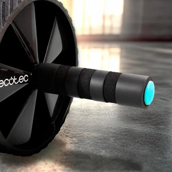 Imagen 5 Rueda abdominal Cecotec DrumFit AB Wheel ideal para ejercitar el core. Diseño con recubrimiento de goma, agarres antideslizantes y esterilla de goma EVA.