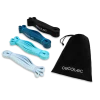 Imagen 2 Set de 4 bandas elásticas DrumFit Power Band Set de Cecotec. Fabricadas en látex resistente, ofrecen niveles de tensión desde 15 kg hasta 60 kg con bolsa.