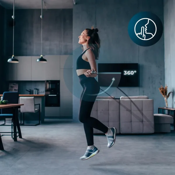 Imagen 5 Comba de velocidad profesional DrumFit Speed Jump Rope de Cecotec. Diseñada con rodamientos de alta precisión y cable ajustable para entrenamientos intensos.