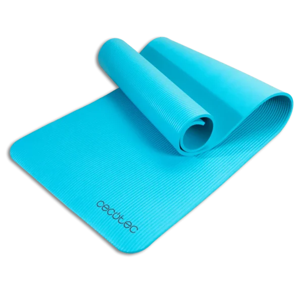 Esterilla de fitness DrumFit Mat de Cecotec extendida mostrando su superficie antideslizante para entrenamientos
