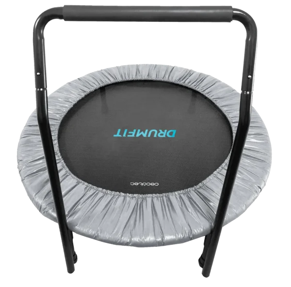 Trampolín de fitness DrumFit Jump 920 de Cecotec visto desde arriba mostrando su superficie de salto de 92 cm y base de 6 patas