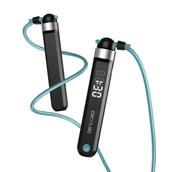 Imagen 2 Cuerda de saltar inteligente DrumFit SmartComba 3000 Connected de Cecotec. Diseño compacto, cuerda intercambiable, contador preciso y conectividad con App.