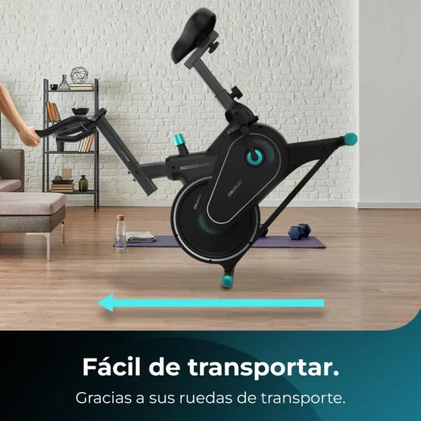 Imagen 8 Bicicleta indoor Drumfit 4000 Magnetic Connected con resistencia magnética, volante de inercia de 4 kg y conectividad APP. Entrenamiento fluido en casa.