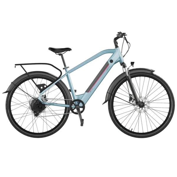 Imagen 2 Bicicleta eléctrica urbana de Cecotec con motor de 250 W, autonomía de hasta 50 km y ruedas de 28 pulgadas. Movilidad sostenible y eficiente para la ciudad.