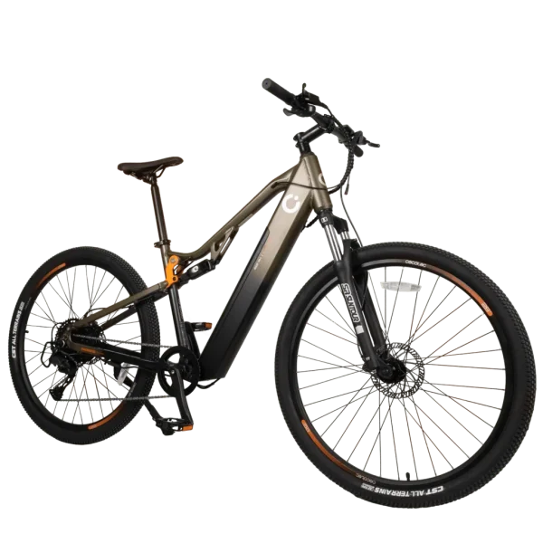 Imagen 2 Bicicleta eléctrica de montaña Cecotec Supreme de 29 pulgadas con 120 km de autonomía, doble suspensión, cambio Shimano Cues y frenos hidráulicos Tektro.