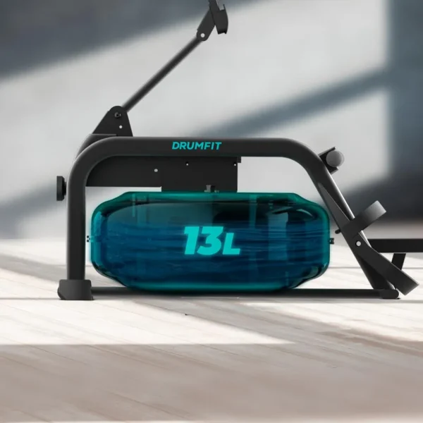 Imagen 4 Máquina de remo de agua Drumfit Rower 20000 Neptuno de Cecotec. Tanque de 11L, pantalla LCD, conexión a APP y doble manillar para entrenamientos en casa.