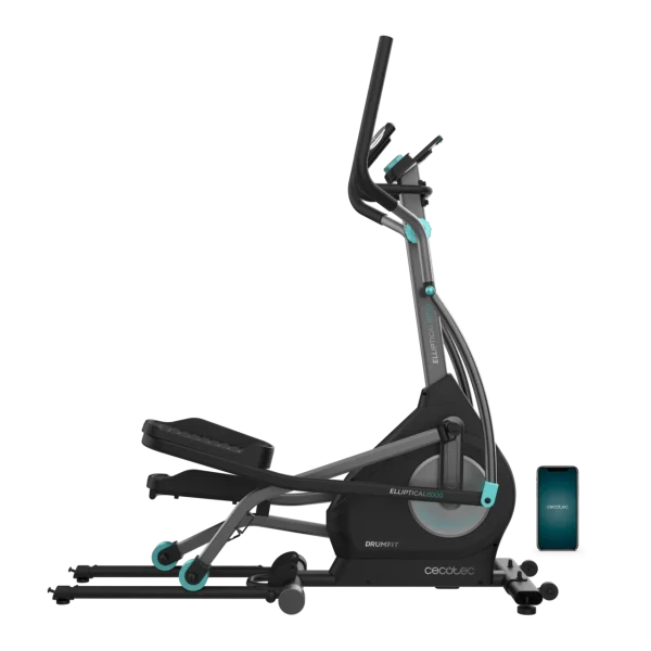 Imagen 3 Bicicleta elíptica Drumfit Elliptical 8000 Motor Pro con resistencia magnética a motor, volante de inercia de 8 kg, pantalla LCD y zancada de 40 cm.