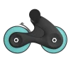 Imagen 2 Rueda abdominal Drumfit AB Fit de Cecotec con rebote automático. Su diseño compacto de 10 cm de ancho incluye esterilla acolchada. Soporta hasta 100 kg.