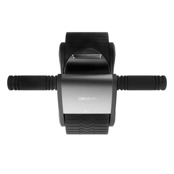 Imagen 3 Rueda abdominal Drumfit AB Fit de Cecotec con rebote automático. Su diseño compacto de 10 cm de ancho incluye esterilla acolchada. Soporta hasta 100 kg.