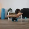 Imagen 4 Rueda abdominal Drumfit AB Fit Pro de Cecotec con rebote automático, soporte para codos y diseño compacto. Incluye esterilla antideslizante y acolchada.