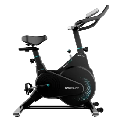 Bicicleta de spinning compacta Cecotec Drumfit Indoor 10000 Race con volante de inercia de 10 Kg y pantalla LCD