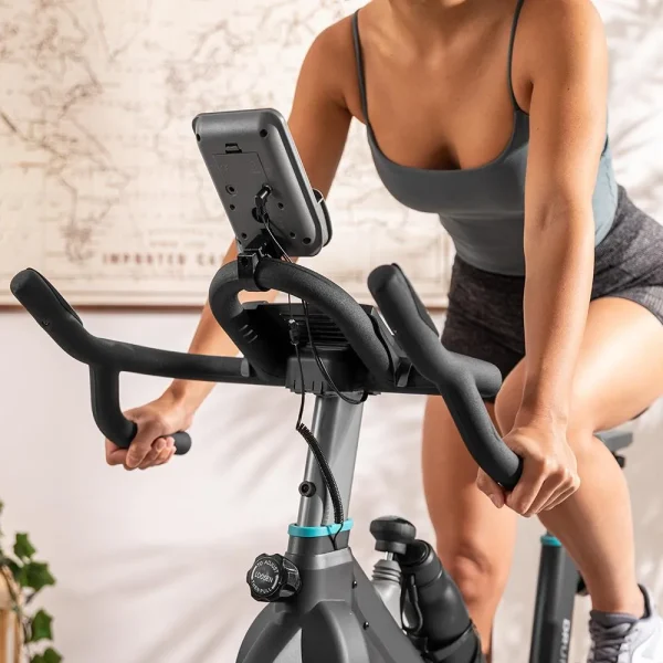 Imagen 5 Bicicleta de spinning Cecotec Drumfit Indoor 20000 Race con volante de inercia de 20 kg, resistencia por fricción, pulsómetro y pantalla LCD para tu hogar.