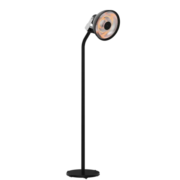 Calefactor de exterior de pie Cecotec ReadyWarm 21000 Carbon Focus con altura ajustable encendido en terraza