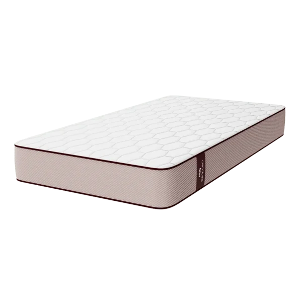 Colchón viscoelástico Flow PureVital 1900 medidas 110x190 cm y 21 cm de altura con tejido blanco texturizado