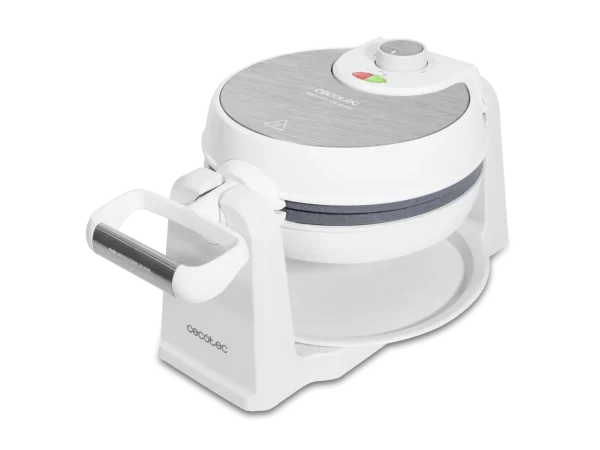 Imagen 3 Gofrera eléctrica de 1000 W con sistema giratorio Sphere de 180º. Revestimiento antiadherente RockStone y calentamiento uniforme para unos gofres perfectos.