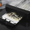 Imagen 3 Tostador plano horizontal de 900 W con 3 resistencias de cuarzo y 6 niveles de potencia. Incluye bandeja recogemigas y hueco recogecables para mayor comodidad.
