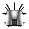 Fondue eléctrica Cecotec Fun GourmetFondue de acero inoxidable con 8 tenedores y termostato regulable