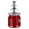 Imagen 3 Fuente de chocolate Fun Chocolicious de 90 W con diseño retro. Torre de acero inoxidable con 3 niveles de cascada fluida. Desmontable y fácil de limpiar.