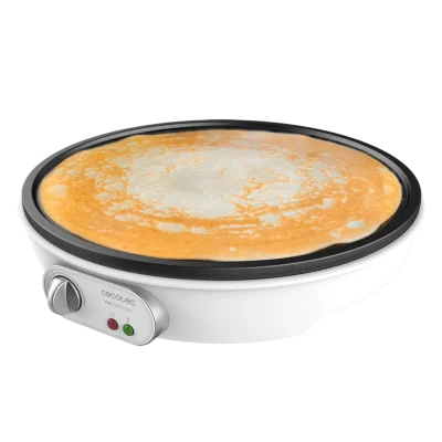 Crepera eléctrica Cecotec Fun Crepelicious de 1000 W con placa de 30,5 cm, rodillo y espátula