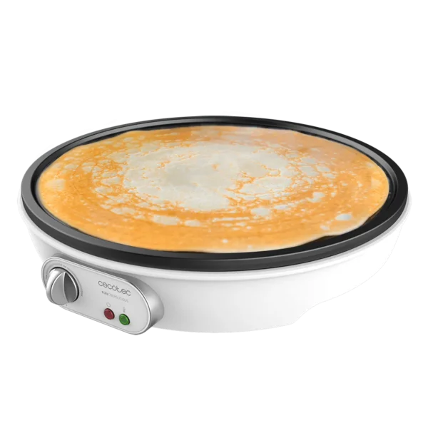 Crepera eléctrica Cecotec Fun Crepelicious de 1000 W con placa de 30,5 cm, rodillo y espátula