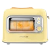 Imagen 3 Tostadora Cecotec RetroVision Yellow de 700 W con ventana de cristal. Diseño retro, 5 niveles de potencia y ranuras anchas para dos tostadas.
