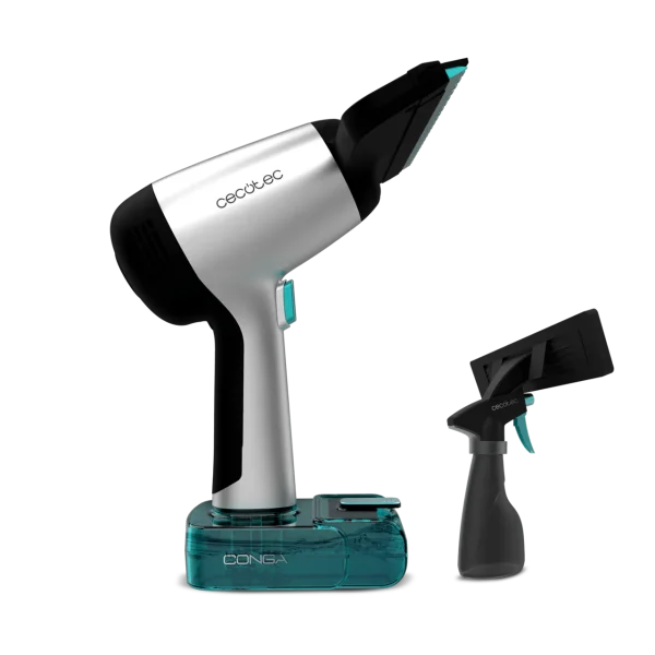 Aspirador limpiacristales Conga Rockstar 3700 Glass con boquilla de aspiración y pulverizador
