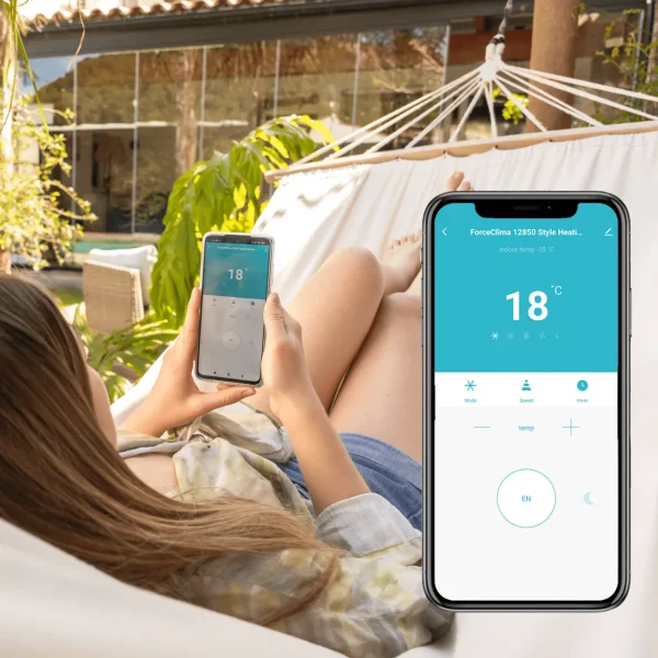 Imagen 8 Aire acondicionado portátil de 7000 BTU con conexión WiFi y control remoto. Refrigeración, ventilación y deshumidificación con clasificación energética A.