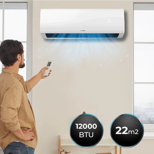 Imagen 4 Aire acondicionado split AirClima 12000 Smartfresh de 12000 BTU con bomba de calor. Eficiencia A++ con tecnología Inverter, control remoto y pantalla LED.