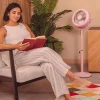 Imagen 2 Ventilador retro EnergySilence 250 ClassicStyle Pink de Cecotec con 25 W, 10 pulgadas y diseño vintage rosa. Eficiente, silencioso y con inclinación ajustable.