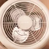 Imagen 4 Ventilador de pie retro EnergySilence 250 ClassicStyle Beige de 10 pulgadas y 25 W. Diseño vintage con inclinación ajustable para un flujo de aire óptimo.
