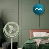 Imagen 2 Ventilador de pie estilo retro EnergySilence 250 ClassicStyle Green de 10 pulgadas. Potencia de 25 W, inclinación ajustable y diseño vintage en color verde.