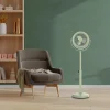 Imagen 7 Ventilador de pie estilo retro EnergySilence 250 ClassicStyle Green de 10 pulgadas. Potencia de 25 W, inclinación ajustable y diseño vintage en color verde.