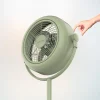 Imagen 8 Ventilador de pie estilo retro EnergySilence 250 ClassicStyle Green de 10 pulgadas. Potencia de 25 W, inclinación ajustable y diseño vintage en color verde.