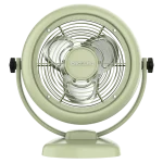 Ventilador de sobremesa verde estilo retro Cecotec EnergySilence 800 RetroDesk Green vista frontal