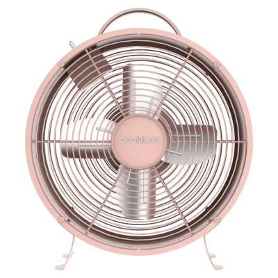 Ventilador de sobremesa estilo retro Cecotec EnergySilence 400 RetroDesk Pink color rosa