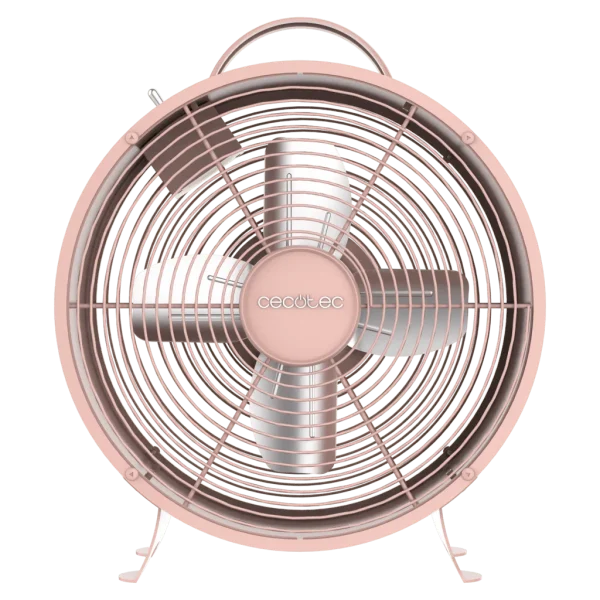 Ventilador de sobremesa estilo retro Cecotec EnergySilence 400 RetroDesk Pink color rosa