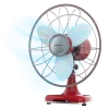 Ventilador de sobremesa EnergySilence 1090 RetroDesk Design con acabado cromado y estilo vintage