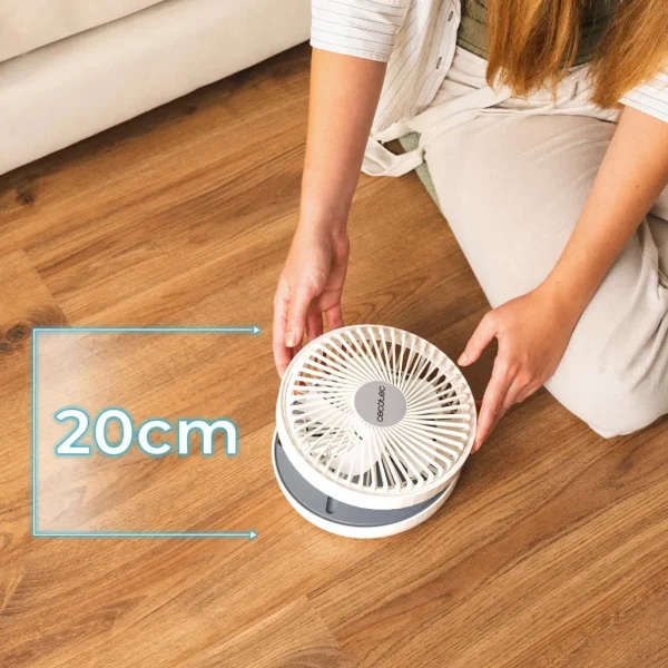 Imagen 5 Ventilador portátil plegable EnergySilence 800 FoldAir con batería de 7200 mAh, 4 velocidades y diseño telescópico para un frescor ajustable en cualquier lugar.