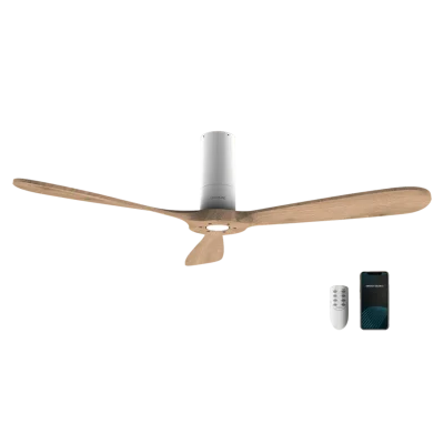 Ventilador de techo EnergySilence 5500 White Aqua Connected color blanco resistente al agua