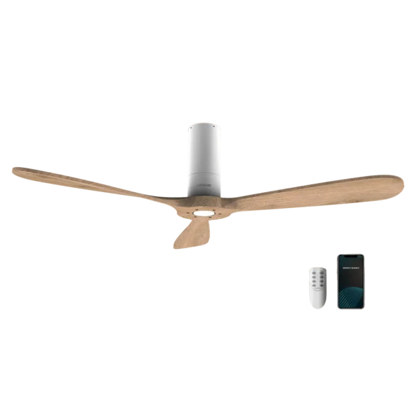 Ventilador de techo EnergySilence 5500 White Aqua Connected color blanco resistente al agua