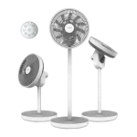 Ventilador de batería Cecotec EnergySilence 2600 Sunflower Portable con motor BLDC y diseño 3 en 1