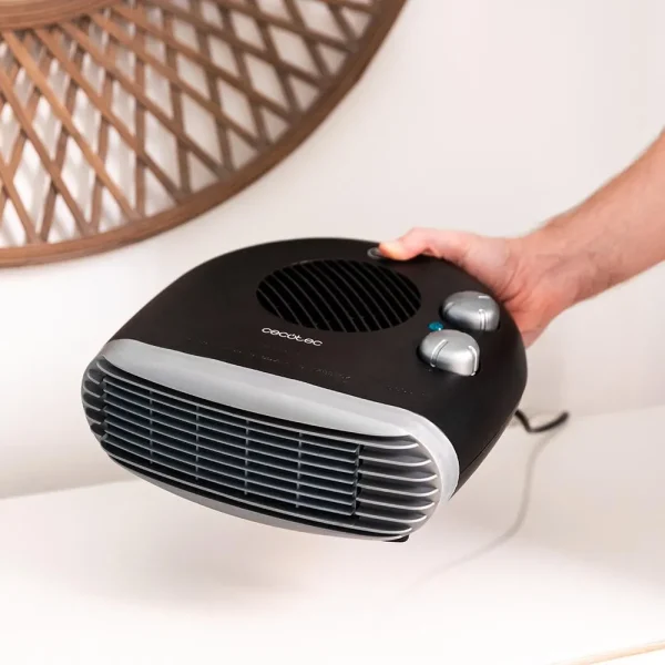 Imagen 6 ReadyWarm 2000 Max Horizon Black: termoventilador de 2000 W con 3 modos, termostato regulable y máxima seguridad contra sobrecalentamiento. Potencia y diseño.