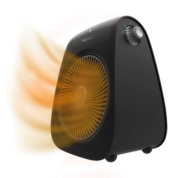 Termoventilador ReadyWarm 2000 Max Force Black de Cecotec con selector de potencia y diseño compacto