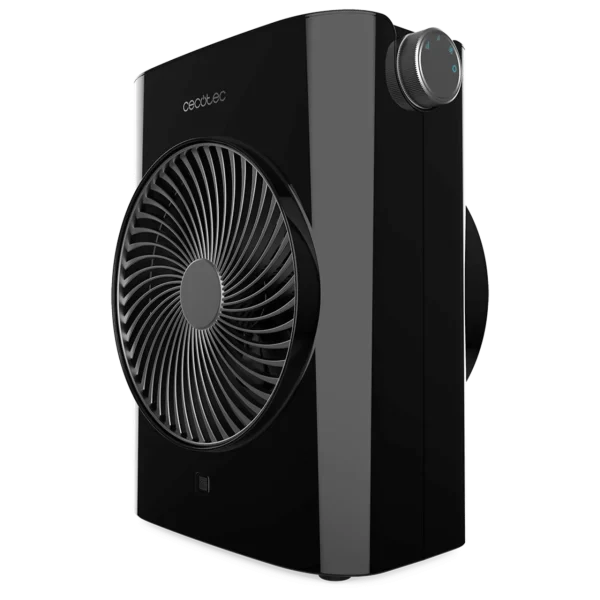 Imagen 2 Termoventilador ReadyWarm 2070 Max Force Black de 2000 W con termostato regulable, tres modos de funcionamiento y sistema de seguridad contra sobrecalentamiento.