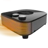 Termoventilador horizontal ReadyWarm 2050 Max Horizon Black de Cecotec en color negro con controles laterales