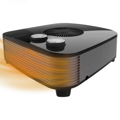 Termoventilador horizontal ReadyWarm 2050 Max Horizon Black de Cecotec en color negro con controles laterales