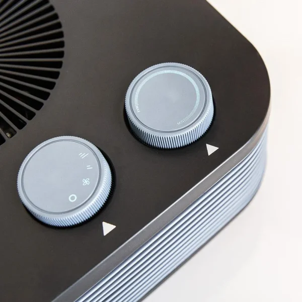 Imagen 6 Termoventilador ReadyWarm 2050 Max Horizon Black de 2000 W con 3 modos de funcionamiento, termostato regulable y máxima seguridad para un calor rápido y eficiente.