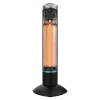 Imagen 2 Calefactor de exterior de torre con tecnología halógena y oscilación. Disfruta de calor inmediato, protección IP55 y control remoto para tu terraza o jardín.